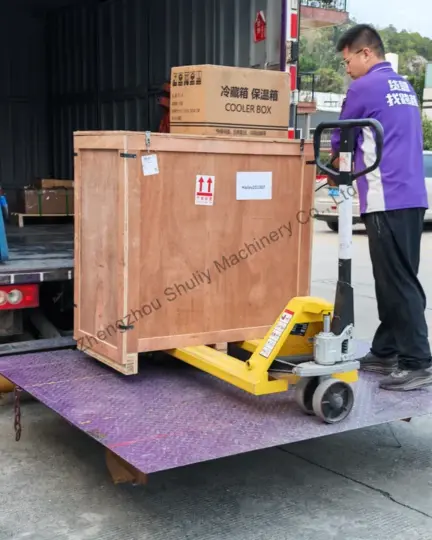 dry ice maker ready for delivery