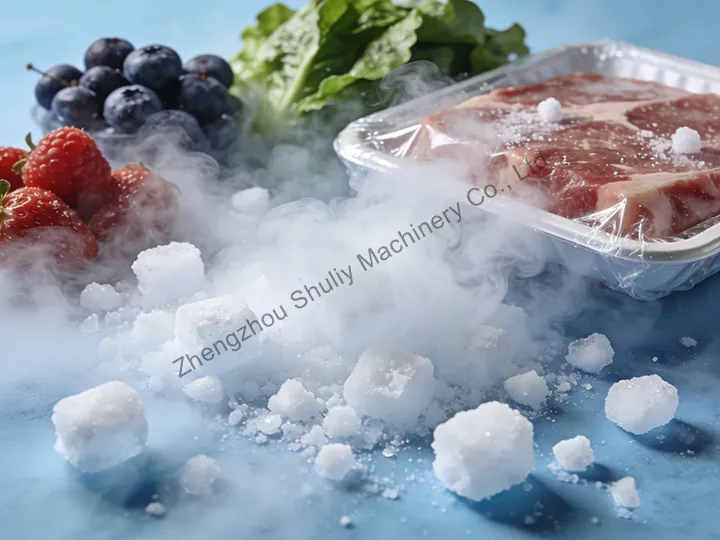 dry ice applied in food industry