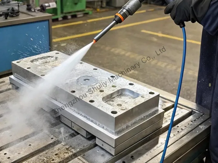 application of dry ice blasting equipment